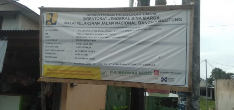 Lapor Pak KPK, Diduga Proyek 10 Miliar Pembangunan Jalan Sincong Mengkubung 1 Dikerjakan Asal Jadi